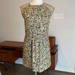 💎 Tibi embellished silk mini dress